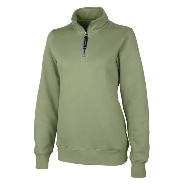 Our versatile & mid-weight Women's Crosswind Quarter Zip Sweatshirt made from... from ASI 44620 Charles River Apparel