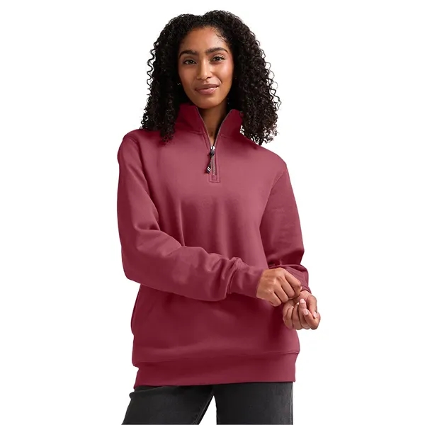 Quarter zip sweatshirt with side pockets and relaxed fit.... from ASI 44620 Charles River Apparel