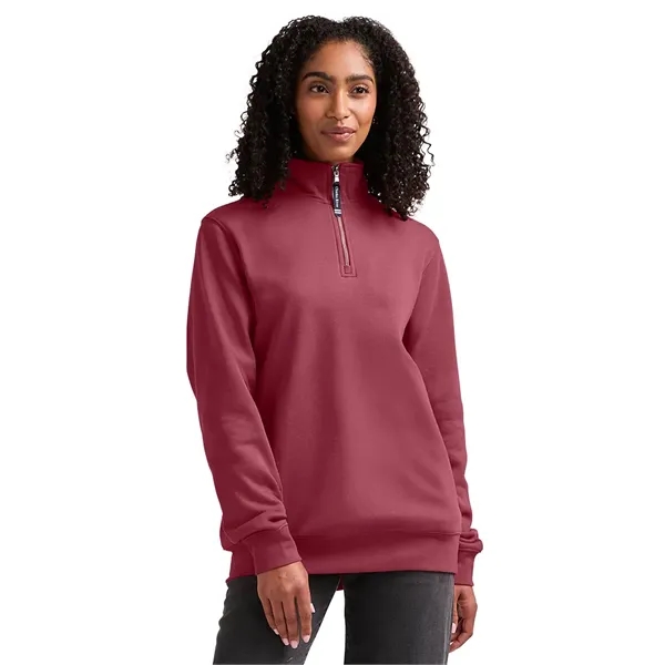 Quarter zip sweatshirt with side pockets and relaxed fit.... from ASI 44620 Charles River Apparel