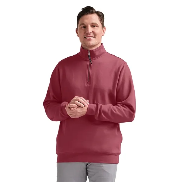 Quarter zip sweatshirt with side pockets and relaxed fit.... from ASI 44620 Charles River Apparel