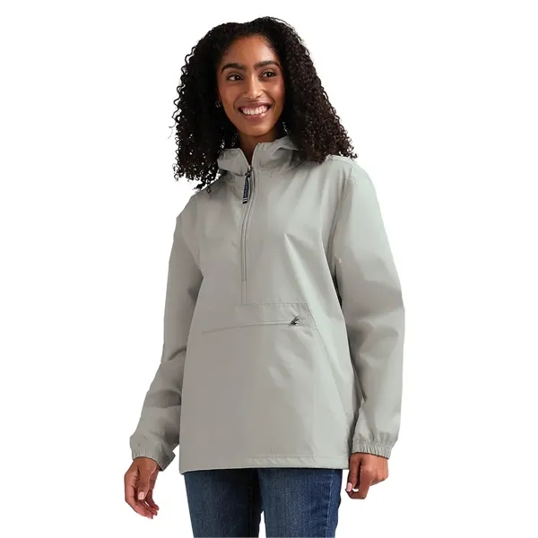 Wind and water-resistant pullover with an extended zipper.... from ASI 44620 Charles River Apparel