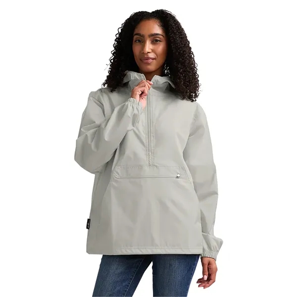 Wind and water-resistant pullover with an extended zipper.... from ASI 44620 Charles River Apparel
