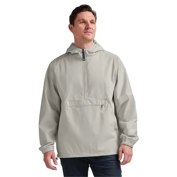 Wind and water-resistant pullover with an extended zipper.... from ASI 44620 Charles River Apparel