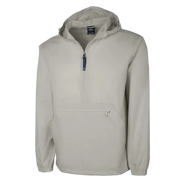 Wind and water-resistant pullover with an extended zipper.... from ASI 44620 Charles River Apparel