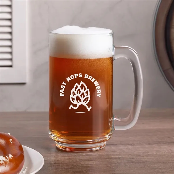 Durable 14 oz. glass mug, perfect for beer, root beer floats,... from ASI 61966 HPG / Best Promotions USA