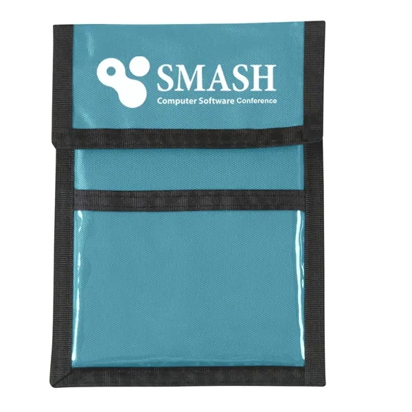 Tote bag with stylus pen, hand sanitizer, notebook, and wallet /... from ASI 61125 Hit Promotional Products / Hit®