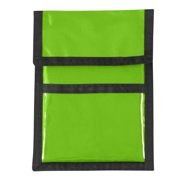 Tote bag with stylus pen, hand sanitizer, notebook, and wallet /... from ASI 61125 Hit Promotional Products / Hit®