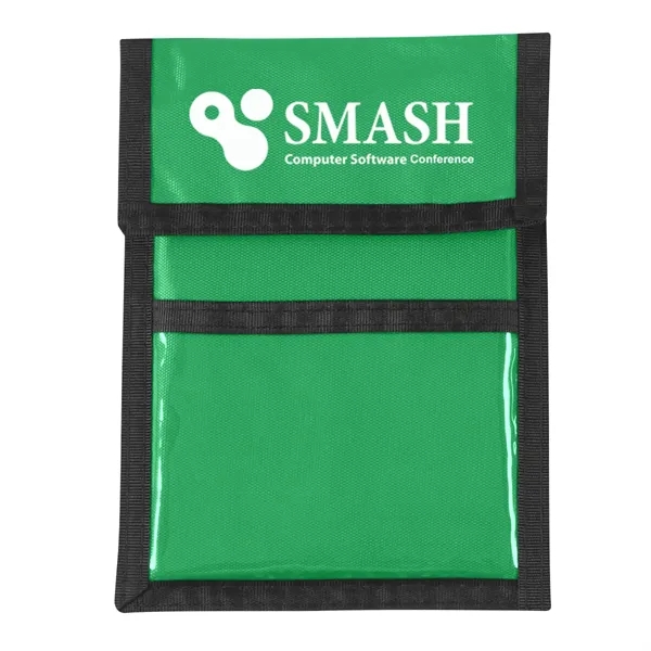 Tote bag with stylus pen, hand sanitizer, notebook, and wallet /... from ASI 61125 Hit Promotional Products / Hit®