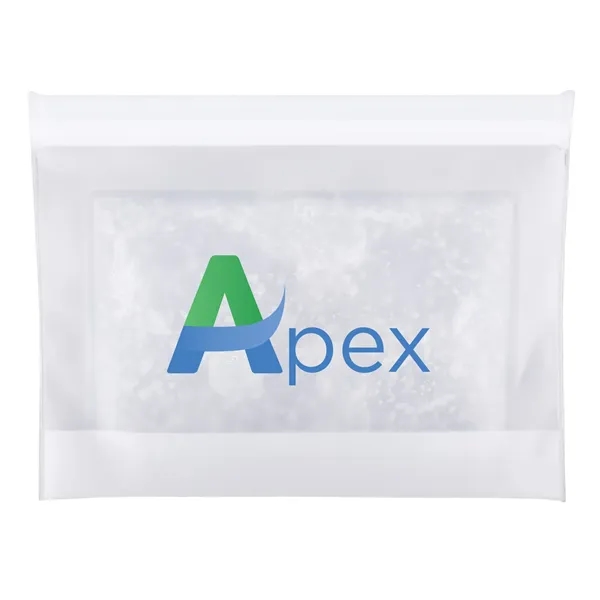 Refrigerator- and freezer-safe reusable PEVA food storage bag with built-in gel... from ASI 61966 HPG / Beacon Promotions