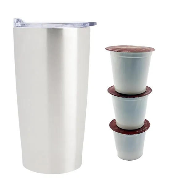 Himalayan Tumbler with three single-serve coffee cups.... from ASI 61125 Hit Promotional Products / Hit®