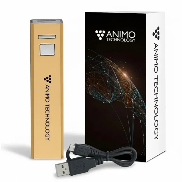 Portable charger (2200 mAh) with custom box... from ASI 61125 Hit Promotional Products / Hit®