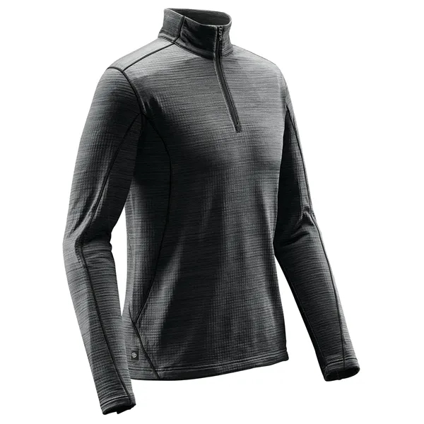 Men's thermal with a moisture-management design, side panels, front 1/4 zipper... from ASI 61125 Hit Promotional Products / Hit®