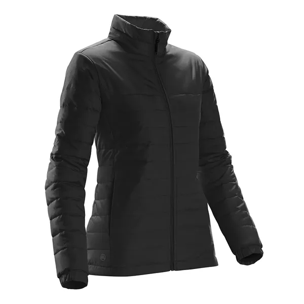 Women's jacket with a water-repellent finish, quilted body, soft lining, elasticized... from ASI 61125 Hit Promotional Products / Hit®