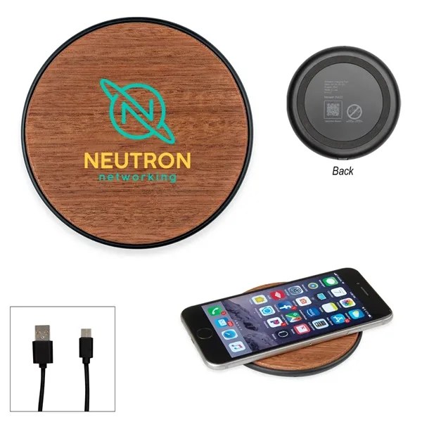 Wireless charging pad with LED indicator light, Type-C input, 10W output... from ASI 61125 Hit Promotional Products / Hit®
