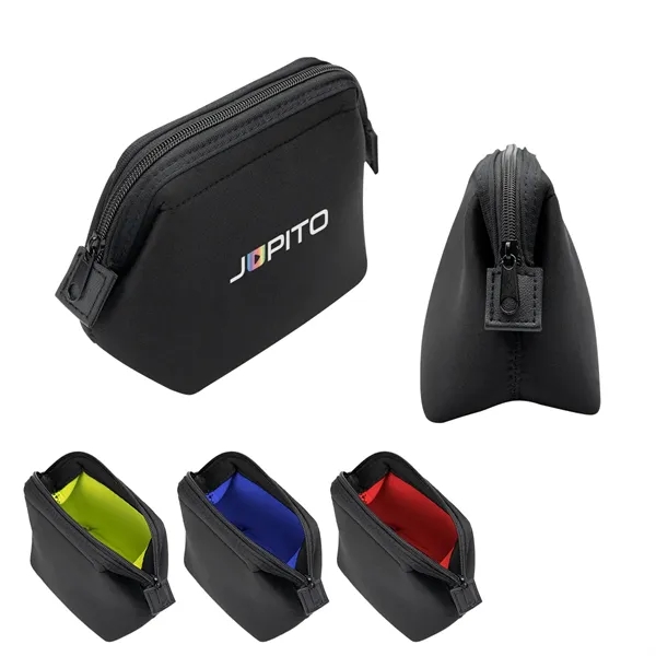 Polyester and EVA pouch with zippered main compartment.... from ASI 61125 Hit Promotional Products / Hit®