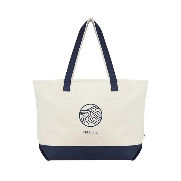 5" x 14.25" x 21.75" recycled cotton canvas tote bag with... from ASI 61125 Hit Promotional Products / Hit®