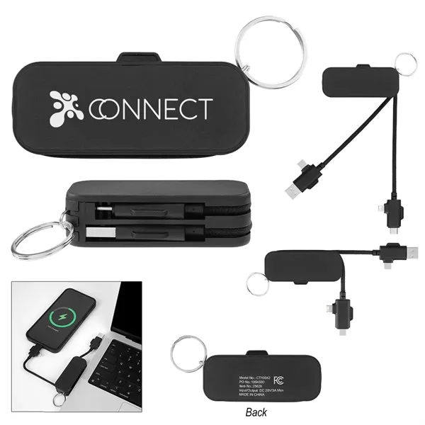 60W Fast Charging Cable Keyring... from ASI 61125 Hit Promotional Products / Hit®
