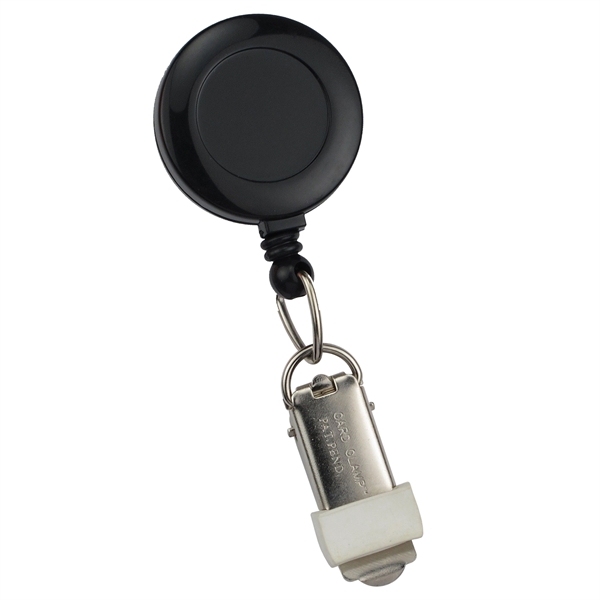 Economy plastic custom badge reel with card clamp end fitting eliminates... from ASI 79898 Promovision / PROMOVISION