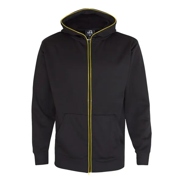 Zip-up hoodie with EL lit piping on the zipper placket and... from ASI 84358 S&S Activewear