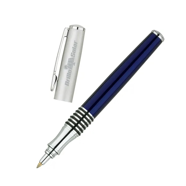 Rollerball pen with pull-off cap, solid brass cap and barrel and... from ASI 67866 Logomark/Valumark