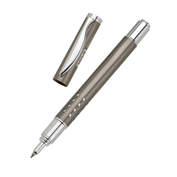 Rollerball pen with cap-off design, solid brass cap and barrel and... from ASI 67866 Logomark/Valumark