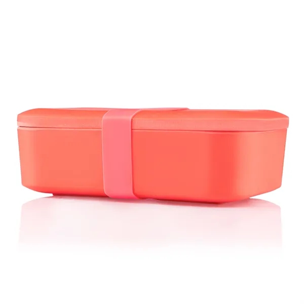 Organic Bento bamboo wood lunch kit with silicone band, wheat straw... from ASI 57800 Gordon Sinclair / Gordon Sinclair®