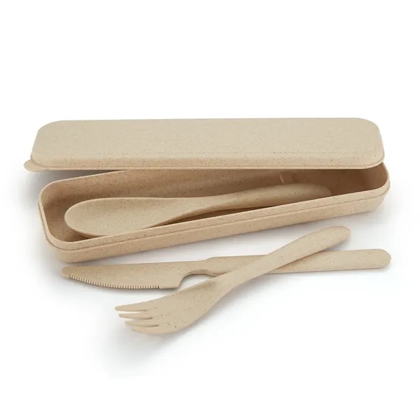 Organic Bento bamboo wood lunch kit with silicone band, wheat straw... from ASI 57800 Gordon Sinclair / Gordon Sinclair®
