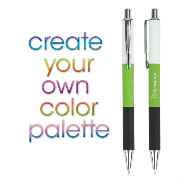 Color-Pop Plunge-Action Aluminum Ballpoint Pen... from ASI 67866 Logomark/Valumark