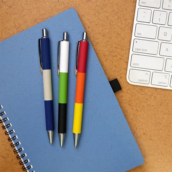 Color-Pop Plunge-Action Aluminum Ballpoint Pen... from ASI 67866 Logomark/Valumark