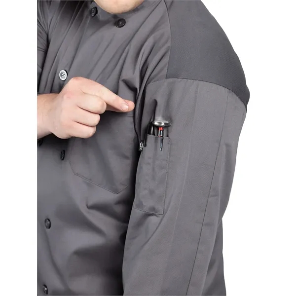 Uncommon Threads Unisex Classic Poplin Pro Vent Chef Coat - White... from ASI 86018 Scrub Authority / Uniform Stores