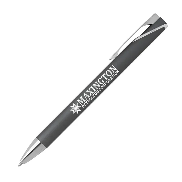 Paradigm Aluminum Soft-Touch Ballpoint Pen... from ASI 67866 Logomark/Valumark