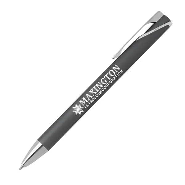 Paradigm Aluminum Soft-Touch Ballpoint Pen... from ASI 67866 Logomark/Valumark