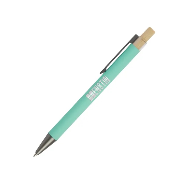 Arundi Recycled Aluminum Pen With Bamboo Plunger... from ASI 67866 Logomark/Valumark