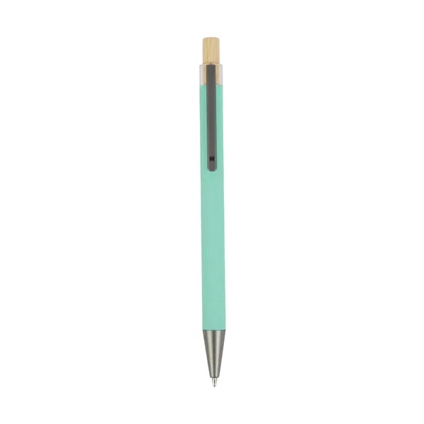 Arundi Recycled Aluminum Pen With Bamboo Plunger... from ASI 67866 Logomark/Valumark