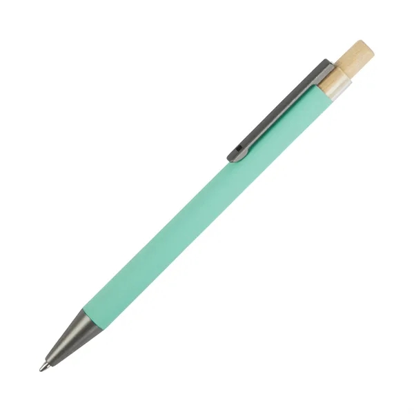 Arundi Recycled Aluminum Pen With Bamboo Plunger... from ASI 67866 Logomark/Valumark