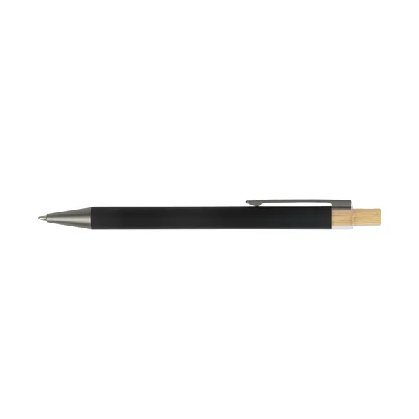 Arundi Recycled Aluminum Pen With Bamboo Plunger... from ASI 67866 Logomark/Valumark