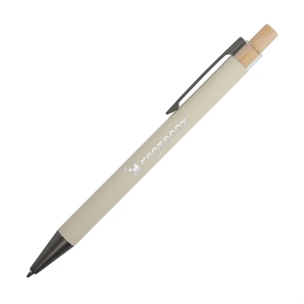 Arundi Recycled Aluminum Pen With Bamboo Plunger... from ASI 67866 Logomark/Valumark