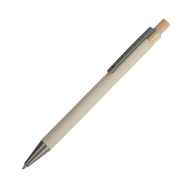 Arundi Recycled Aluminum Pen With Bamboo Plunger... from ASI 67866 Logomark/Valumark