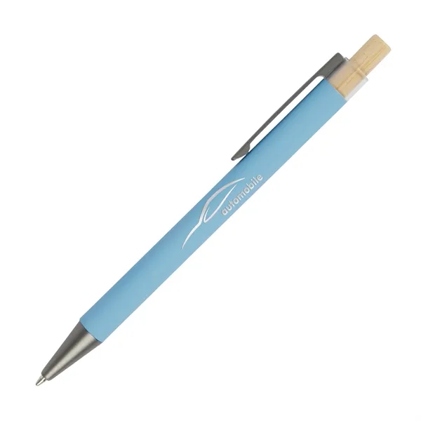 Arundi Recycled Aluminum Pen With Bamboo Plunger... from ASI 67866 Logomark/Valumark