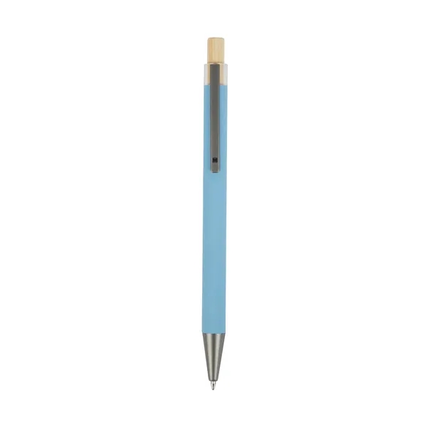 Arundi Recycled Aluminum Pen With Bamboo Plunger... from ASI 67866 Logomark/Valumark
