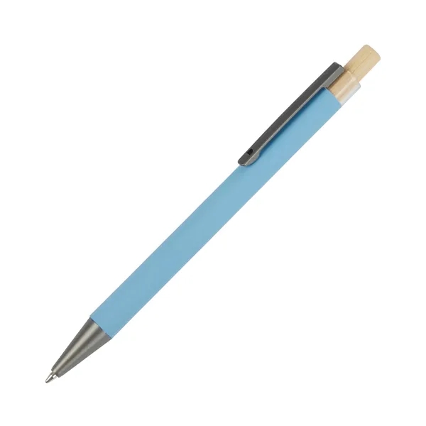 Arundi Recycled Aluminum Pen With Bamboo Plunger... from ASI 67866 Logomark/Valumark