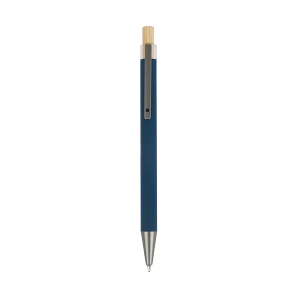 Arundi Recycled Aluminum Pen With Bamboo Plunger... from ASI 67866 Logomark/Valumark