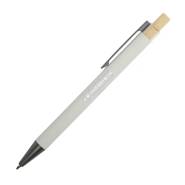 Arundi Recycled Aluminum Pen With Bamboo Plunger... from ASI 67866 Logomark/Valumark