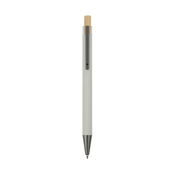 Arundi Recycled Aluminum Pen With Bamboo Plunger... from ASI 67866 Logomark/Valumark