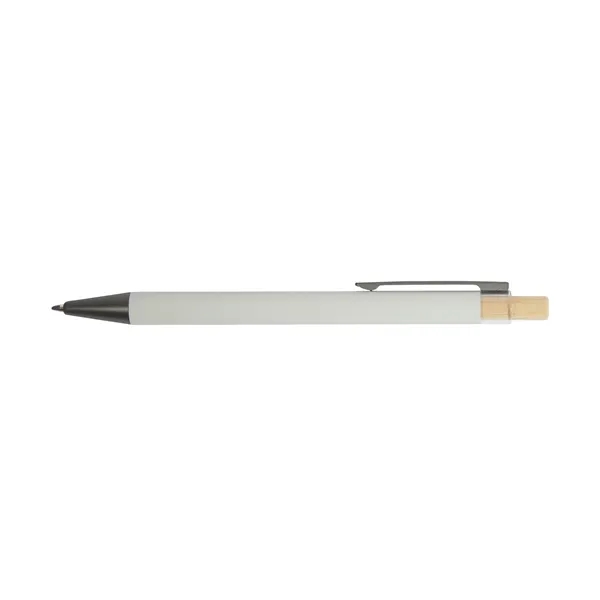 Arundi Recycled Aluminum Pen With Bamboo Plunger... from ASI 67866 Logomark/Valumark
