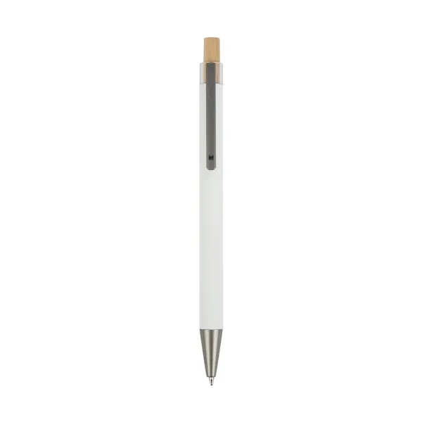 Arundi Recycled Aluminum Pen With Bamboo Plunger... from ASI 67866 Logomark/Valumark