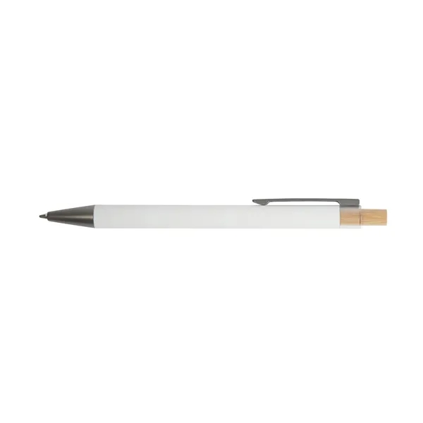 Arundi Recycled Aluminum Pen With Bamboo Plunger... from ASI 67866 Logomark/Valumark