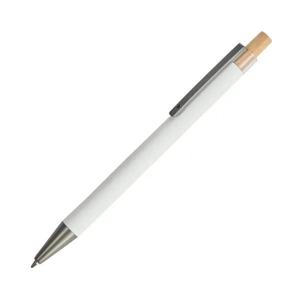 Arundi Recycled Aluminum Pen With Bamboo Plunger... from ASI 67866 Logomark/Valumark