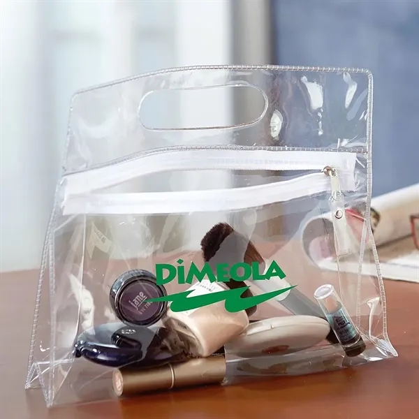 Traveler security bag with zipper closure and made of clear PVC.... from ASI 68507 The Magnet Group / Perfect Line