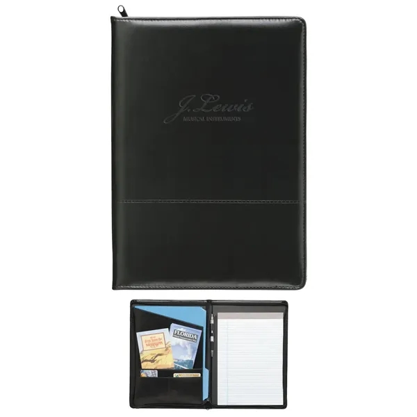 Script Zippered Padfolio... from ASI 40480 Koozie Group / Norwood